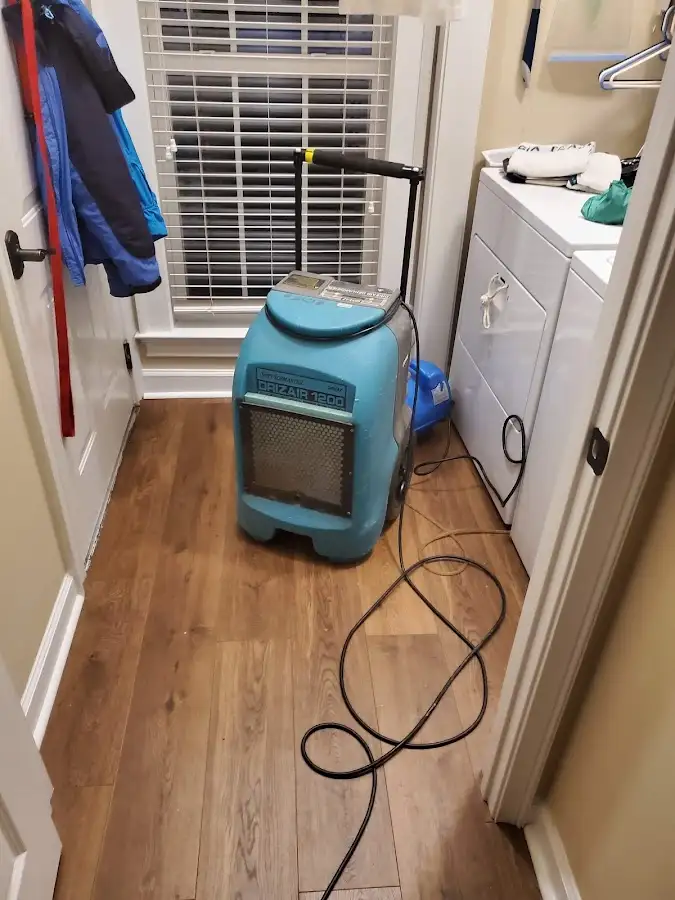 Commercial dehumidifier deployed for Flood Damage Cleanup in Natick